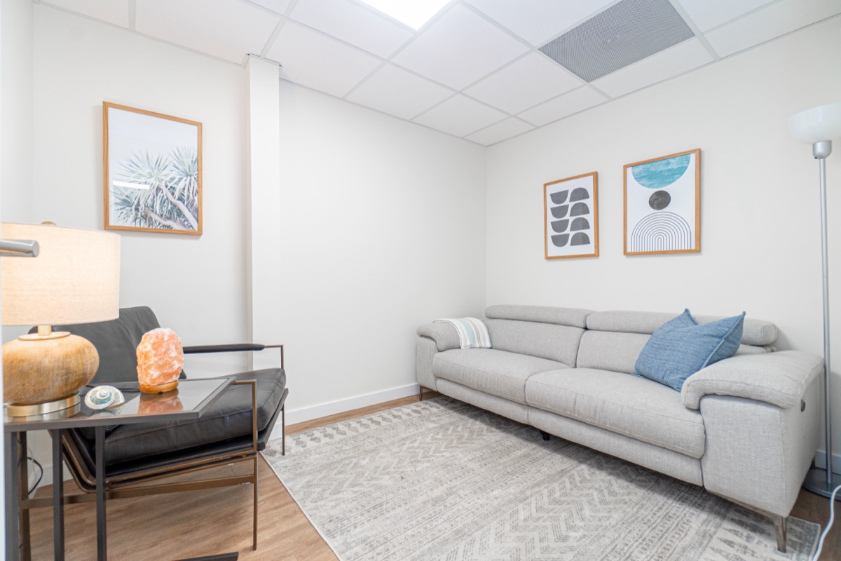 Private therapy room at Coastwise Counseling Center in San Pedro