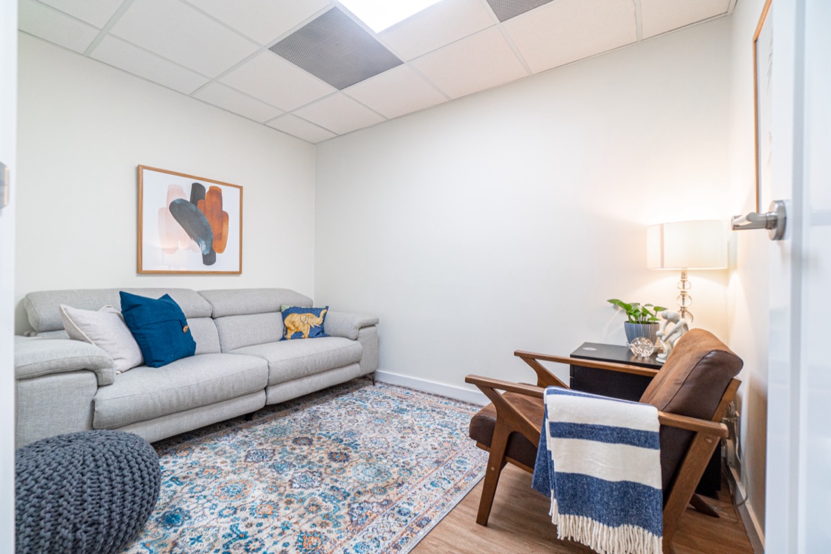 Comfortable counseling room at Coastwise Health San Pedro