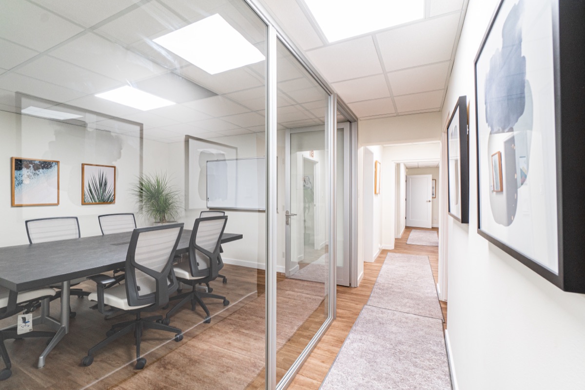 Conference room at Coastwise Health behavioral health facility in San Pedro